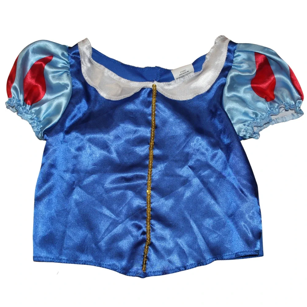 Disney Jakks Pacific Girls Fantasy Play Costume Blue Snow White Top Size 4-6X
